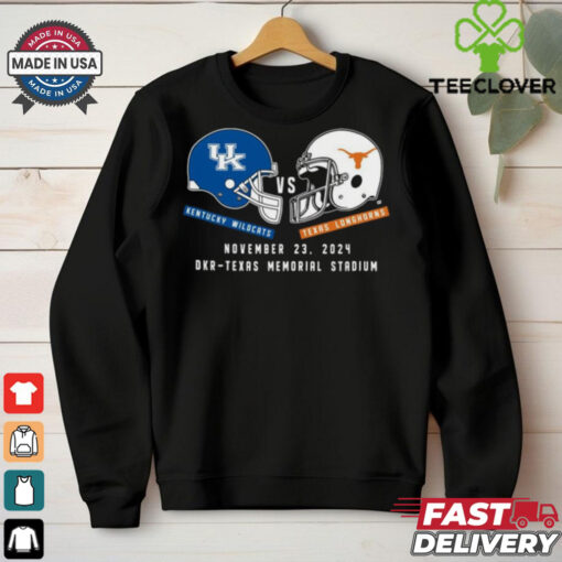 Texas Football vs Kentucky Wildcats Football November 23 , 2024 Austin Game Day Helmet Shirt