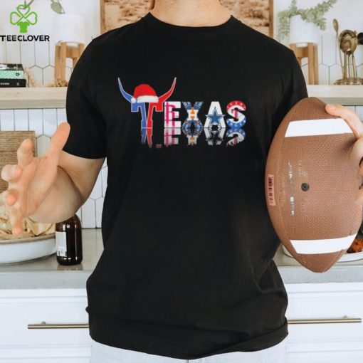 Texas Houston Astros Sports Dallas Cowboys Teams Logo Santa Hat Christmas shirt