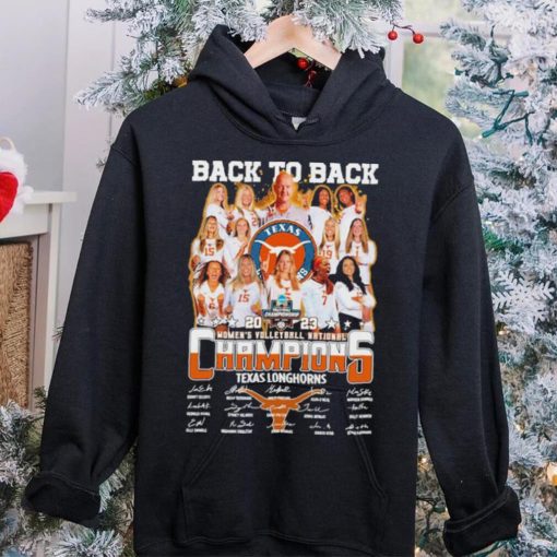 Texas Longhorn Back To Back 2023 Women’s Volleyball National Champions Signatures Shirt