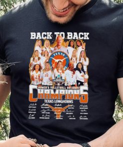 Texas Longhorn Back To Back 2023 Women’s Volleyball National Champions Signatures Shirt