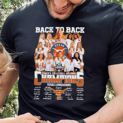 Texas Longhorn Back To Back 2023 Women’s Volleyball National Champions Signatures Shirt