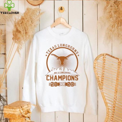 Texas Longhorns 2023 Big 12 Conference Football Champions Skyline Shirt