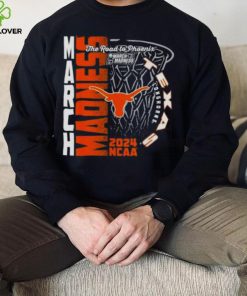 Texas Longhorns 2024 NCAA Basketball the road to Phoenix March Madness hoodie, sweater, longsleeve, shirt v-neck, t-shirt