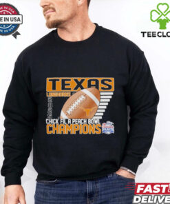 Texas Longhorns 2025 Chick Fil A Peach Bowl Champions ball shirt