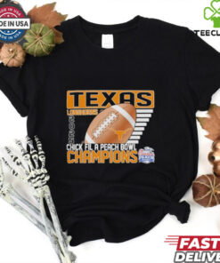 Texas Longhorns 2025 Chick Fil A Peach Bowl Champions ball shirt
