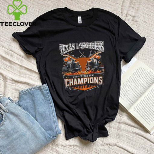 Texas Longhorns 2025 Cotton Bowl Champions 2025 Lineup List Fire Shirt