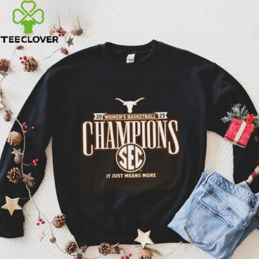 Texas Longhorns 2025 SEC Women’s Basketball Regular Season Champions Locker Room T Shirt