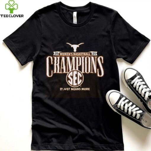 Texas Longhorns 2025 SEC Women’s Basketball Regular Season Champions Locker Room T Shirt