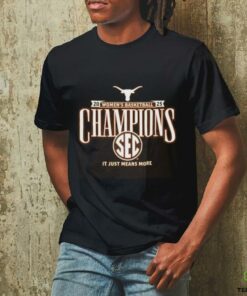 Texas Longhorns 2025 SEC Women's Basketball Regular Season Champions Locker Room T Shirt