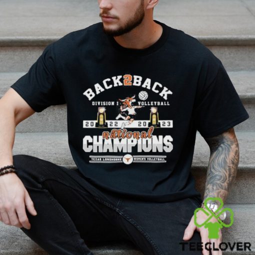 Texas Longhorns Back To Back 2023 Volleyball Champions T Shirt