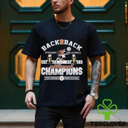 Texas Longhorns Back To Back 2023 Volleyball Champions T Shirt