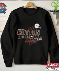 Texas Longhorns College Football Semifinal 2025 Goodyear Cotton Bowl Bound T-shirt, helmet design, unisex fit, Texas football fan gear, Goodyear Cotton Bowl championship sweater shirt.