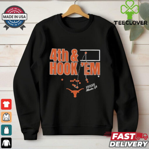Texas Longhorns Football 4th & Hook ‘Em Atlanta GA 1 1 2025 T shirts