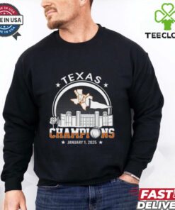 Texas Longhorns Football January 1 2025 Rose Champions Skyline Shirt