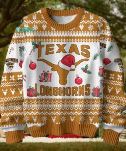 Texas Longhorns Football Merry Christmas Ugly Sweater