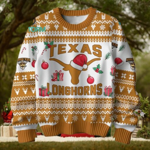 Texas Longhorns Football Merry Christmas Ugly Sweater