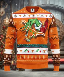 Texas Longhorns Grinch Christmas Ugly Sweater