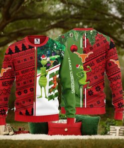 Texas Longhorns Grinch & Scooby doo Christmas Ugly Sweater 1