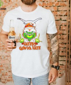 Texas Longhorns Grinch middle finger haters gonna hate shirt 2 Texas Longhorns Grinch middle finger haters gonna hate shirt