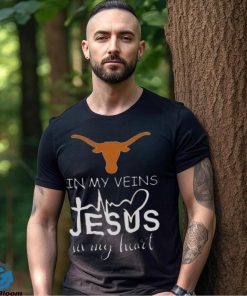 Texas Longhorns Logo 2023 In My Veins Jesus In My Heart shirt