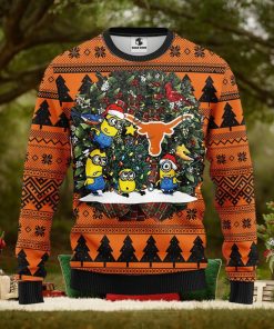Texas Longhorns Minion Christmas Ugly Sweater