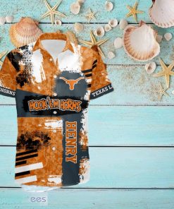 Texas Longhorns Ncaa2 Short Sleeve Aloha Hawaiian Shirt