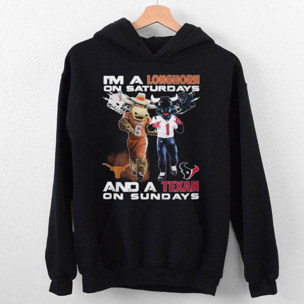 Texas Longhorns On Saturdays Houston Texans On Sundays Football Fan T Shirt Texas Longhorns On Saturdays Houston Texans On Sundays Football Fan T Shirt