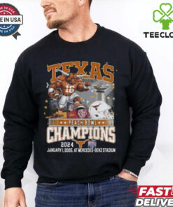 Texas Longhorns Peach Bowl 2024 Champions Mercedes Benz Stadium T Shirt Fan Favorite