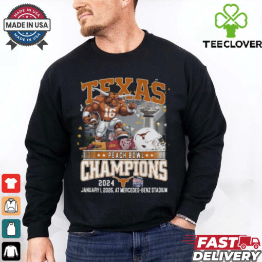 Texas Longhorns Peach Bowl 2024 Champions Mercedes Benz Stadium T Shirt Fan Favorite