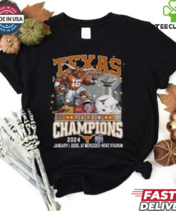 Texas Longhorns Peach Bowl 2024 Champions Mercedes Benz Stadium T Shirt Fan Favorite