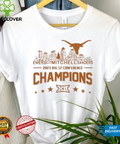 Texas Longhorns Skyline Players Name 2023 Big 12 Conference Football Champions Skyline Shirt