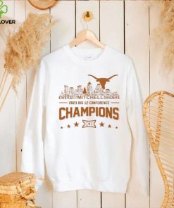 Texas Longhorns Skyline Players Name 2023 Big 12 Conference Football Champions Skyline Shirt