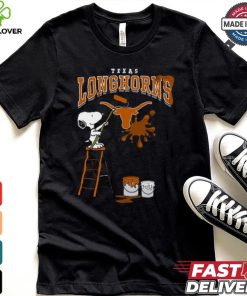 Texas Longhorns Snoopy Painting Shirt