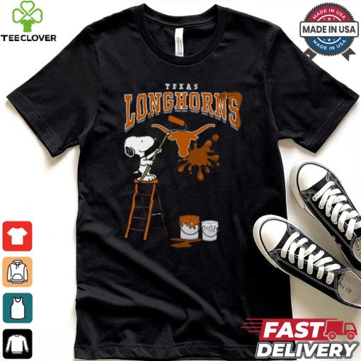 Texas Longhorns  Snoopy Painting Shirt