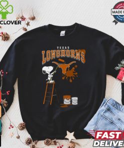 Texas Longhorns Snoopy Painting Shirt