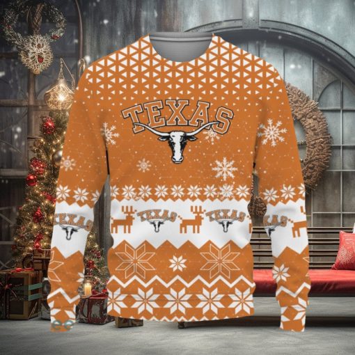 Texas Longhorns Sports Football American Knitted Christmas Sweater