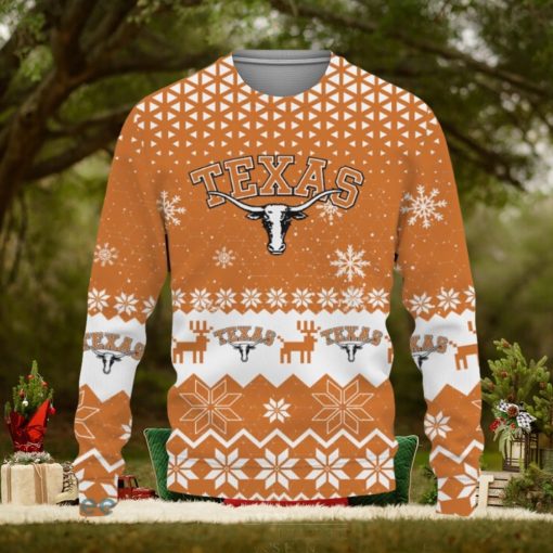 Texas Longhorns Sports Football American Knitted Christmas Sweater