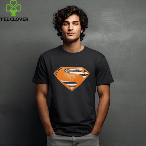 Texas Longhorns Superman logo hoodie, sweater, longsleeve, shirt v-neck, t-shirt