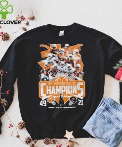 Texas Longhorns Team 2023 Dr Pepper Big 12 Champions 49 21 Oklahoma State Shirt