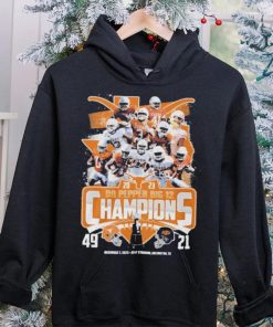 Texas Longhorns Team 2023 Dr Pepper Big 12 Champions 49 21 Oklahoma State Shirt