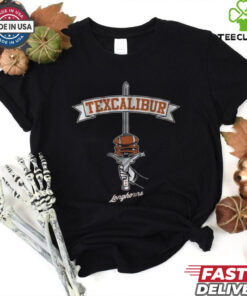 Texas Longhorns Texcalibur NCAA Football t shirt 1 Texas Longhorns Texcalibur NCAA Football t shirt