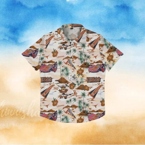 Texas Longhorns Thematic Stadium Print Hawaiian Shirt