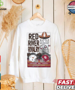 Texas Longhorns Vs Oklahoma Sooners Red River Rivalry Battle for the Golden Hat 2024 Shirt