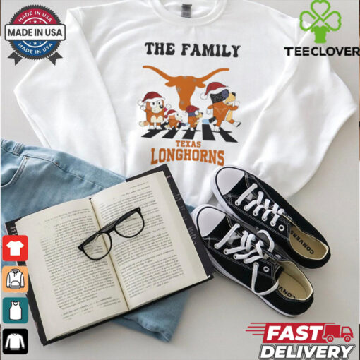 Texas Longhorns X Family Bluey Merry Christmas 2024 Shirt