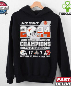 Texas Longhorns back to back 2024 lone star showdown champions shirt
