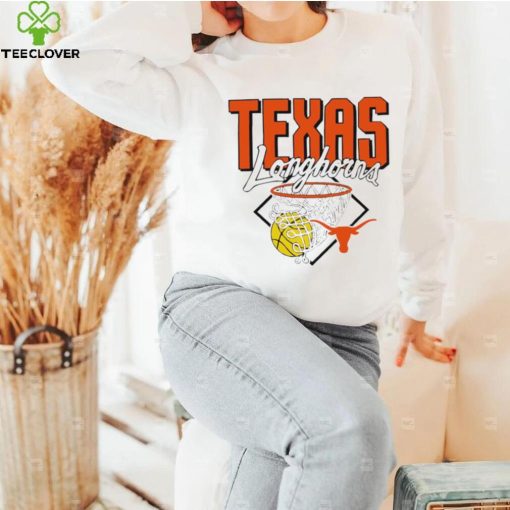 Texas Longhorns basketball nothing but net logo shirt
