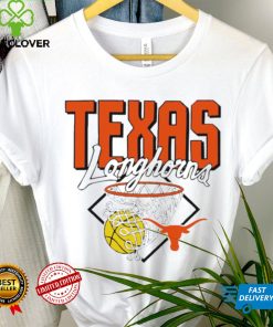 Texas Longhorns basketball nothing but net logo shirt