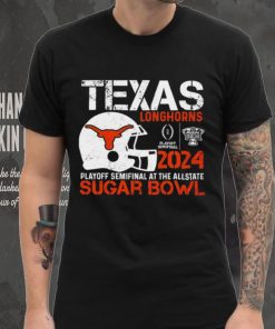 Texas Longhorns football 2024 playoff semifinal at the Allstate Sugar Bowl helmet logo shirt 1 Texas Longhorns football 2024 playoff semifinal at the Allstate Sugar Bowl helmet logo shirt