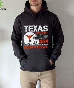 Texas Longhorns football 2024 playoff semifinal at the Allstate Sugar Bowl helmet logo shirt 2 Texas Longhorns football 2024 playoff semifinal at the Allstate Sugar Bowl helmet logo shirt