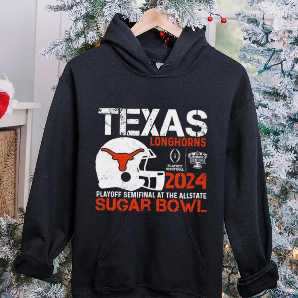 Texas Longhorns football 2024 playoff semifinal at the Allstate Sugar Bowl helmet logo shirt Texas Longhorns football 2024 playoff semifinal at the Allstate Sugar Bowl helmet logo shirt